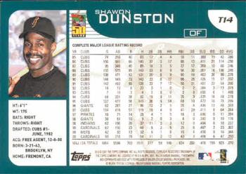 2001 Topps Traded & Rookies #T14 Shawon Dunston Back