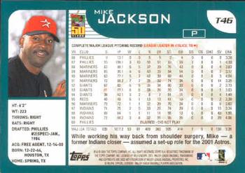 2001 Topps Traded & Rookies #T46 Mike Jackson Back