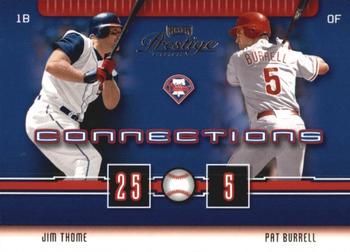 2003 Playoff Prestige - Connections #C-50 Jim Thome / Pat Burrell Front