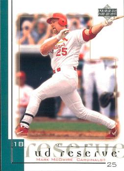 2001 UD Reserve #103 Mark McGwire Front