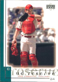 2001 UD Reserve #158 Mike Lieberthal Front