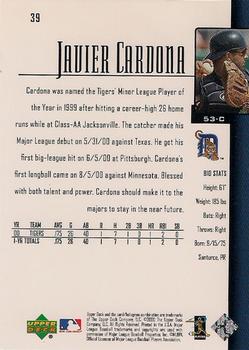 2001 Upper Deck #39 Javier Cardona Back