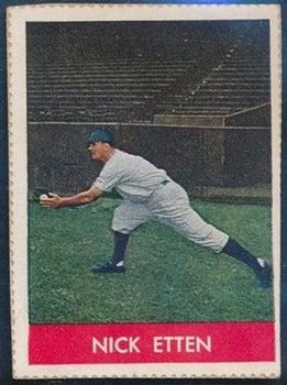 1944 New York Yankees Color Stamps #NNO Nick Etten Front