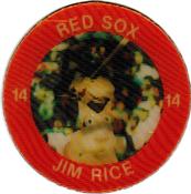 1984 7-Eleven Super Star Sports Coins: East Region #XV H Jim Rice Front