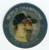 1985 7-Eleven Detroit Tigers Special Edition Coins #III Kirk Gibson Front