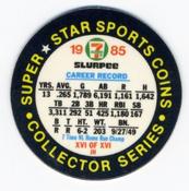 1985 7-Eleven Super Star Sports Coins: East Region #XVI JH Mike Schmidt Back