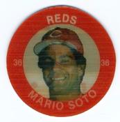 1985 7-Eleven Super Star Sports Coins: Great Lakes Region #XIII AC Mario Soto Front