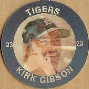 1985 7-Eleven Super Star Sports Coins: Southeast Region #VIII DT Kirk Gibson Front