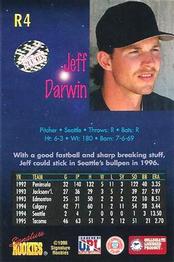 1996 Signature Rookies Old Judge - Rising Stars Signatures #R4 Jeff Darwin Back