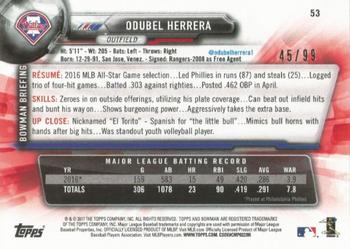 2017 Bowman - Green #53 Odubel Herrera Back