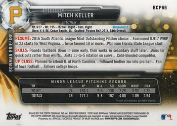 2017 Bowman - Chrome Prospects #BCP66 Mitch Keller Back