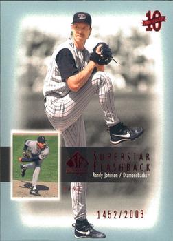2003 SP Authentic - Superstar Flashback #SF4 Randy Johnson Front