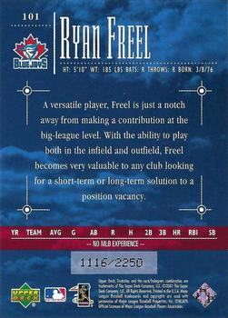 2001 Upper Deck Evolution #101 Ryan Freel Back