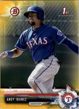 2017 Bowman - Prospects Yellow #BP36 Andy Ibanez Front