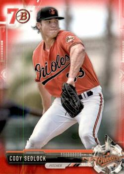 2017 Bowman - Prospects Bowman 70th Red #BP90 Cody Sedlock Front