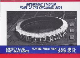 1988 Fleer Classic Miniatures - Logo Stickers (Stripes) #NNO Cincinnati Reds Back