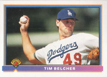 1991 Bowman #605 Tim Belcher Front