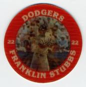 1987 7-Eleven Super Star Sports Coins: West Region #XIV AH Franklin Stubbs Front