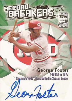 2003 Topps - Record Breakers Autographs #RBA-GF George Foster Front
