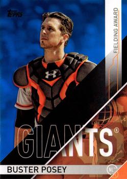 2017 Topps - Golden Glove Awards Blue #GG-4 Buster Posey Front