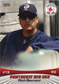 2011 Choice Pawtucket Red Sox #30 Rich Sauveur Front