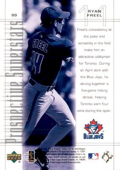 2001 Upper Deck Pros & Prospects #99 Ryan Freel Back