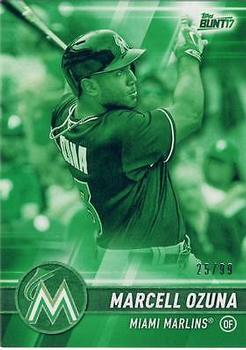 2017 Topps Bunt - Green #60 Marcell Ozuna Front