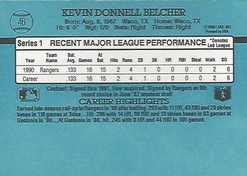 1991 Donruss #46 Kevin Belcher Back
