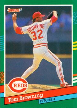 1991 Donruss #528 Tom Browning Front