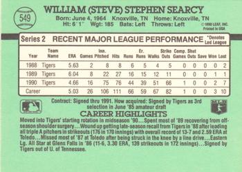 1991 Donruss #549 Steve Searcy Back
