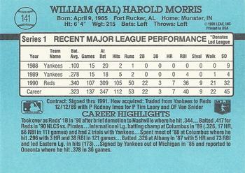 1991 Donruss #141 Hal Morris Back