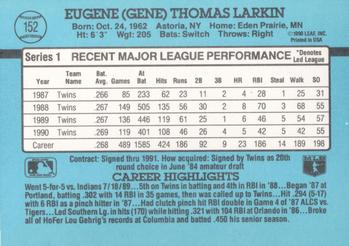 1991 Donruss #152 Gene Larkin Back