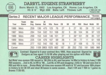 1991 Donruss #696 Darryl Strawberry Back
