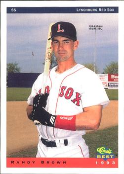 1993 Classic Best Lynchburg Red Sox #4 Randy Brown Front