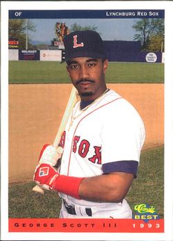1993 Classic Best Lynchburg Red Sox #23 George Scott III Front