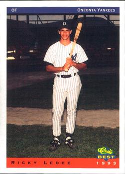 1993 Classic Best Oneonta Yankees #13 Ricky Ledee Front