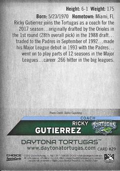 2017 Choice Daytona Tortugas #29 Ricky Gutierrez Back