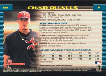 2002 Bowman #131 Chad Qualls Back