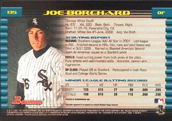 2002 Bowman #135 Joe Borchard Back
