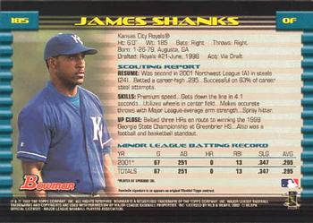 2002 Bowman #185 James Shanks Back