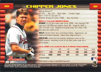 2002 Bowman #80 Chipper Jones Back