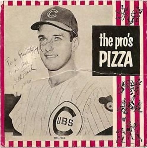 1966 Pro's Pizza Chicago Cubs #NNO Bill Faul Front