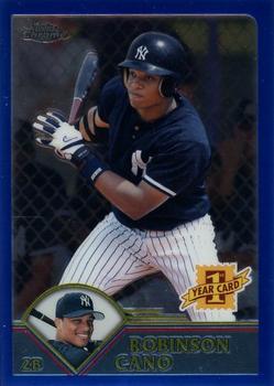 2003 Topps Traded & Rookies - Chrome #T200 Robinson Cano Front