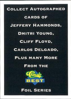 1993 Classic Best Pittsfield Mets #28 Classic Best Ad Card Front