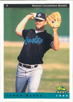 1993 Classic Best Rancho Cucamonga Quakes #2 Jared Baker Front