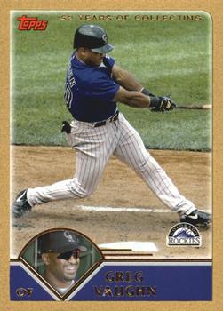 2003 Topps Traded & Rookies - Gold #T4 Greg Vaughn Front