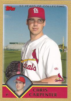 2003 Topps Traded & Rookies - Gold #T32 Chris Carpenter Front