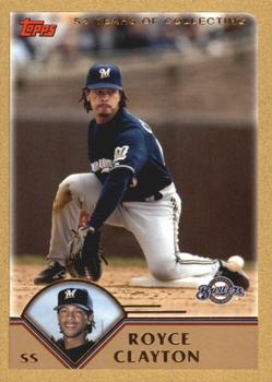 2003 Topps Traded & Rookies - Gold #T74 Royce Clayton Front