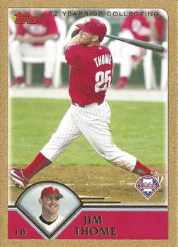 2003 Topps Traded & Rookies - Gold #T107 Jim Thome Front