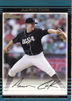 2002 Bowman Draft Picks & Prospects #BDP122 Aaron Cook Front